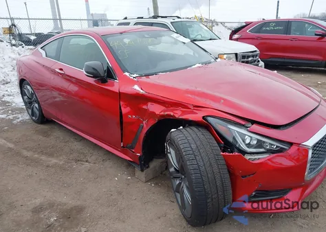 2019 Infiniti Q60 3.0T Red Sport 400 from USA, damaged, VIN JN1FV7EL6KM441086